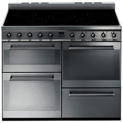 Smeg SYD4110I Symphony Range Cooker with Induction Hob, Stainless Steel